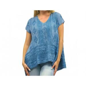 NEW KYLA SEO jamila tee in capri blue